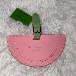 Kate Spade Pink and Green Bag Tag
